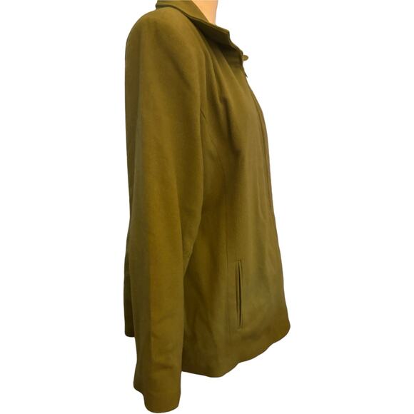 Leslie Stuart New York Vintage Wool Blend Olive Green Jacket, Women's Medium - Picture 2 of 4